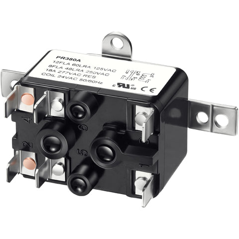 Dreyoo 24V fan relay close-up, compact design for quiet operation.