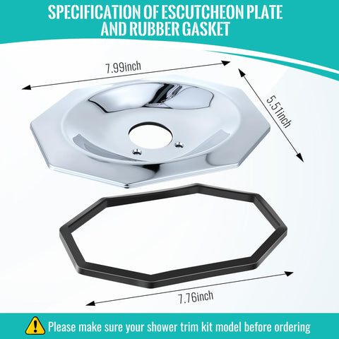 Dreyoo Avante escutcheon plate chrome detail for a sleek finish.