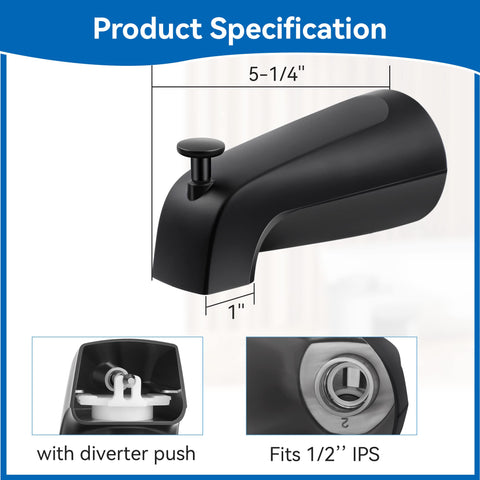 Dreyoo matte black diverter action demonstrates easy water diversion to shower