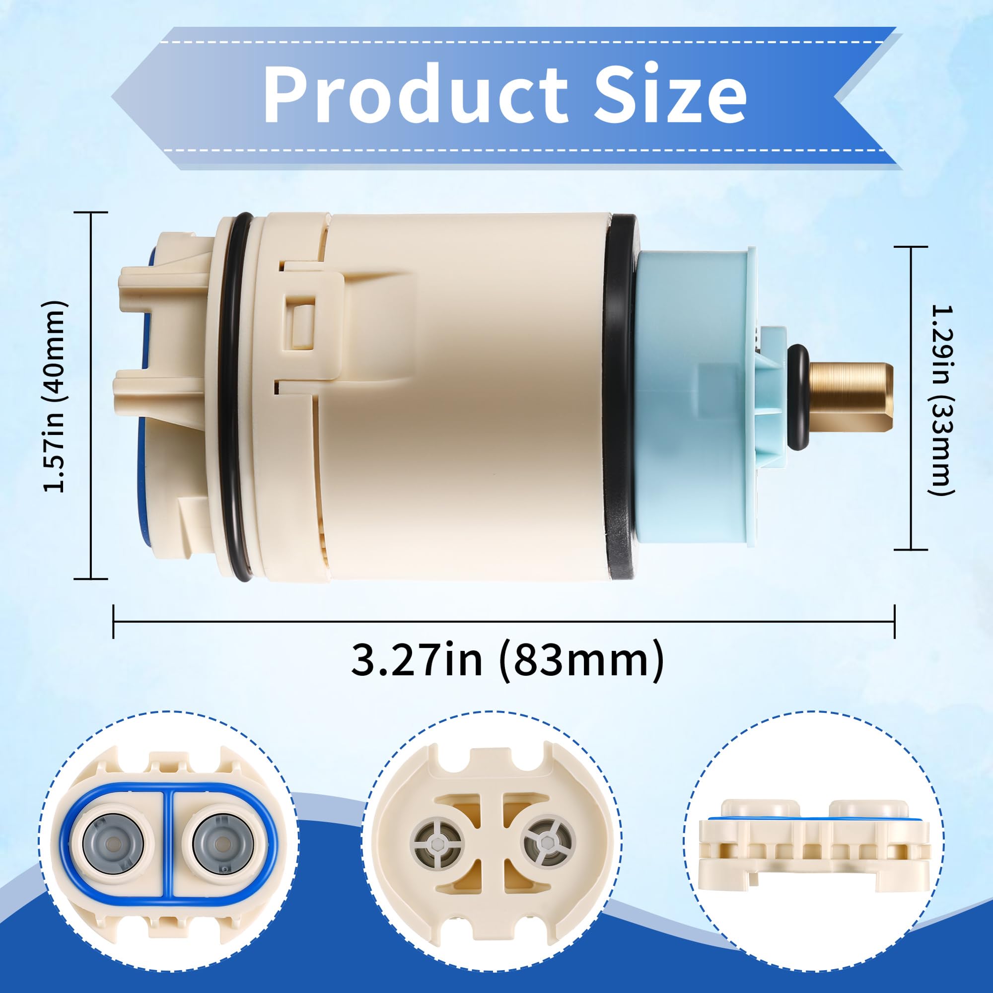 Dreyoo check valve assembly prevents backflow and leaks.