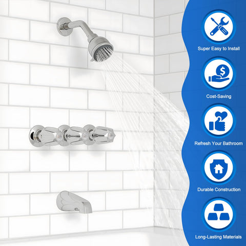 Dreyoo diverter knob close-up demonstrates precise mode switching and durable metal construction.