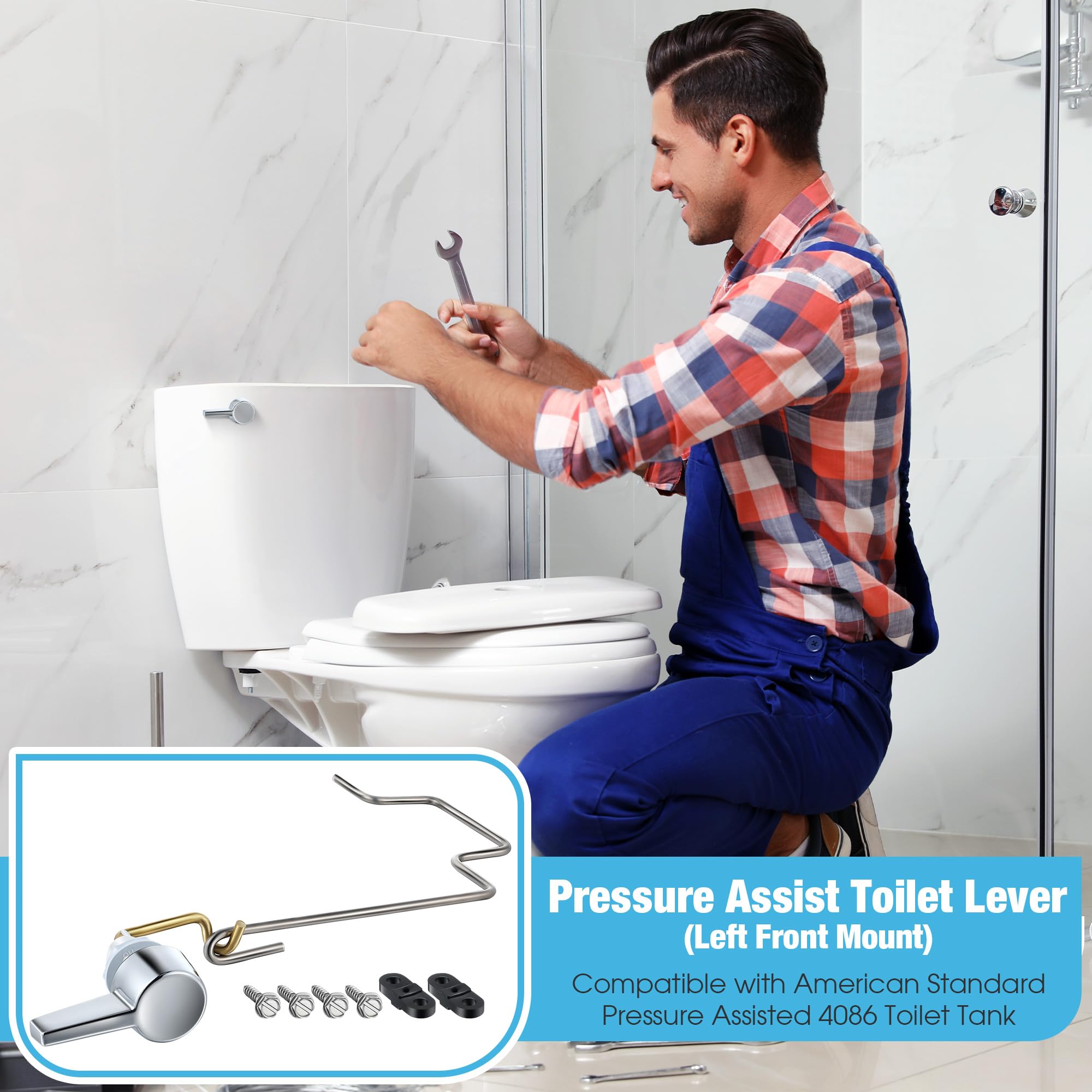 Dreyoo easy-install toilet lever kit simplifies replacement process