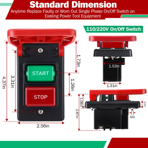 Dreyoo switch installation with two screws for quick setup.