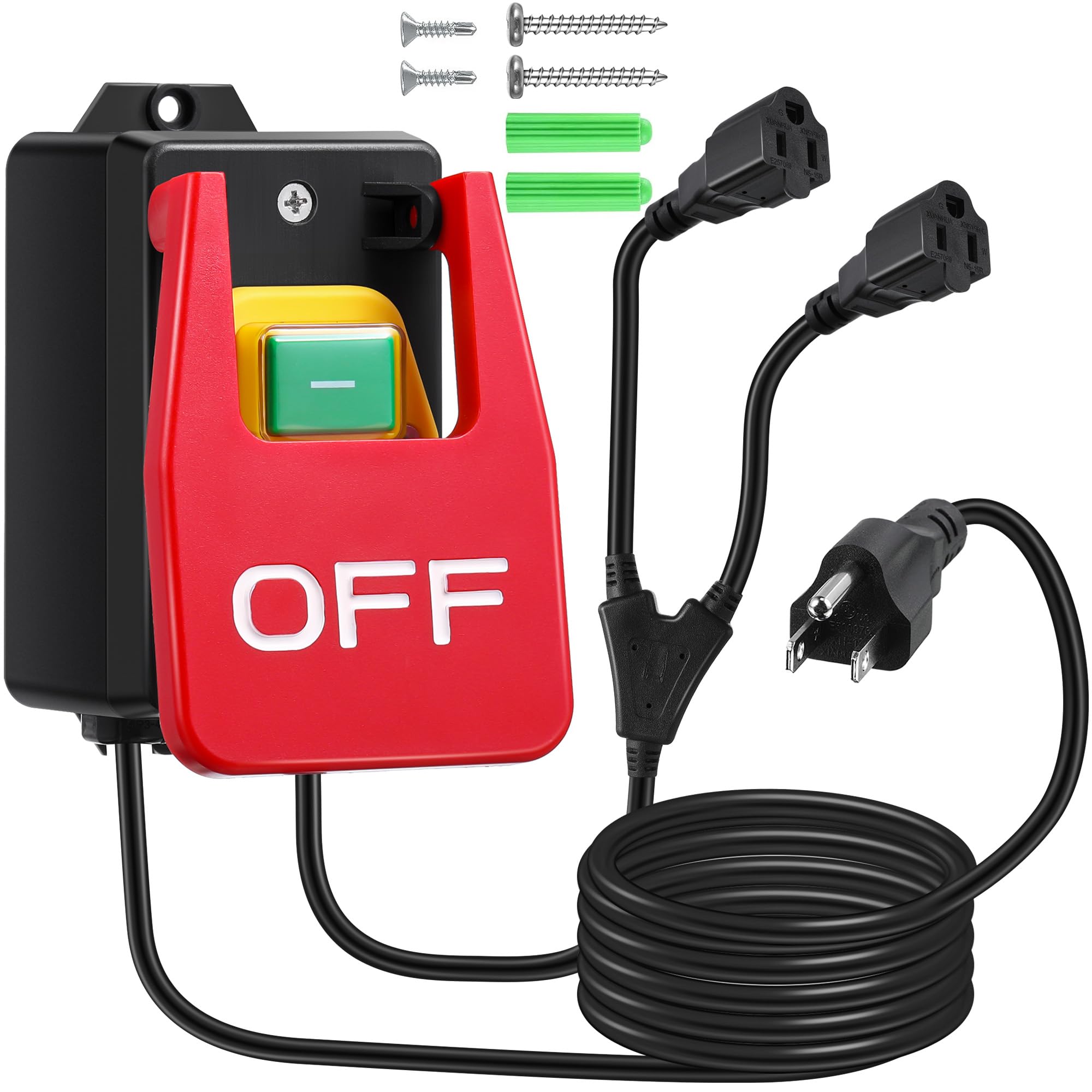 Dreyoo emergency stop paddle switch for rapid power-off during routing or cutting tasks.