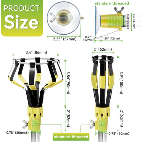 Dreyoo floodlight bulb changer helps replace outdoor lights without climbing.