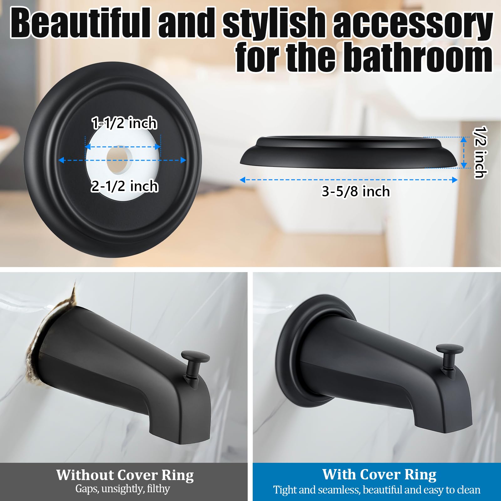 Dreyoo foam gasket ensures a snug seal at the spout joint.