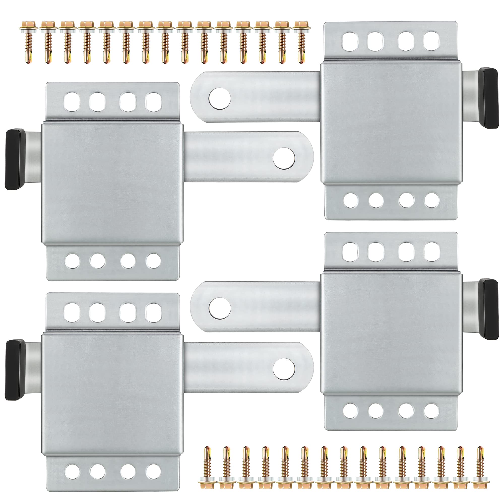 Dreyoo garage door side lock front view with inside deadlock for enhanced security