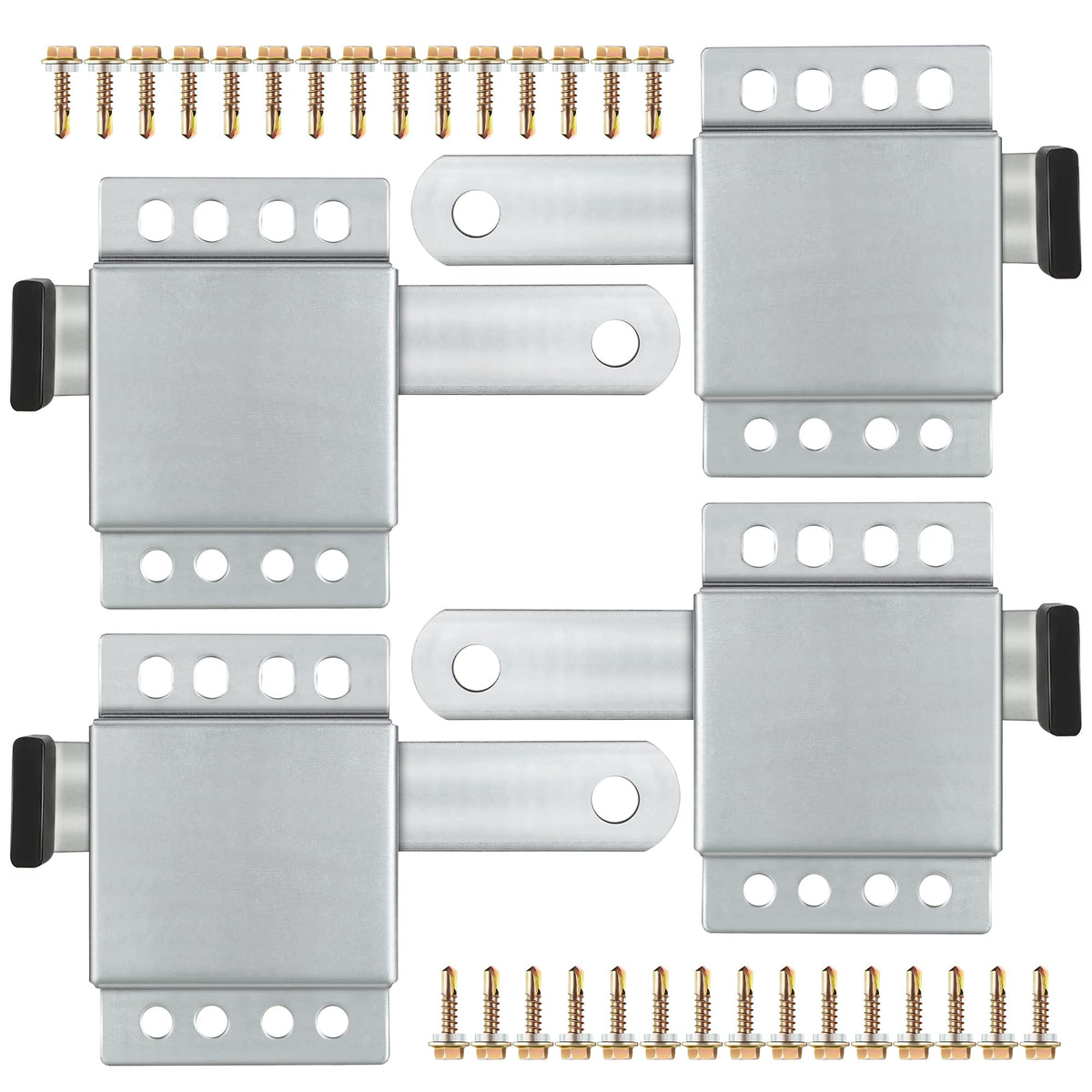 Dreyoo garage door side lock front view with inside deadlock for enhanced security
