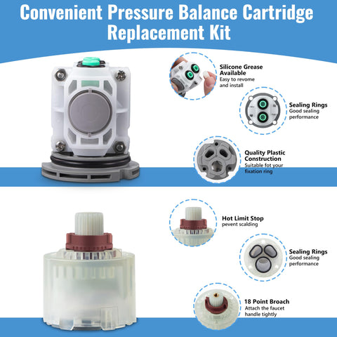 Dreyoo hard water resilience through ceramic disc design in cartridge