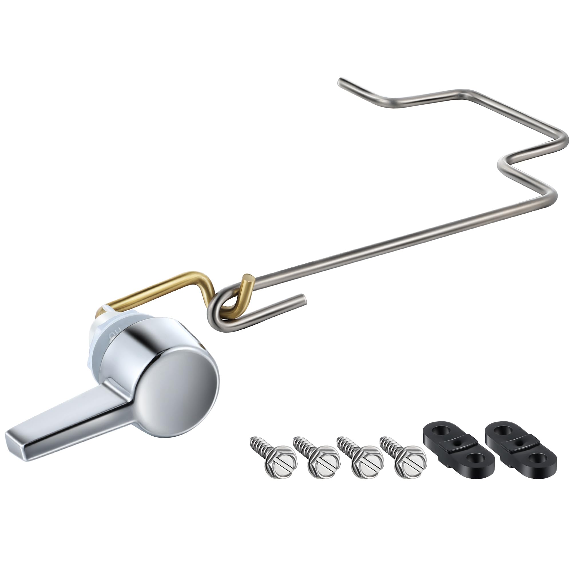 Dreyoo left-hand chrome toilet lever for smooth, reliable flushing