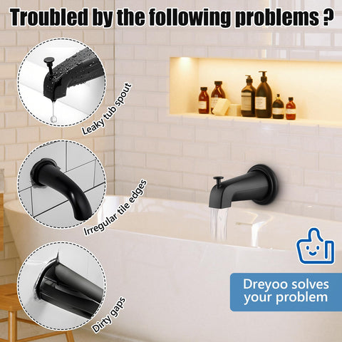 Dreyoo matte black finish resists rust for long-lasting style.
