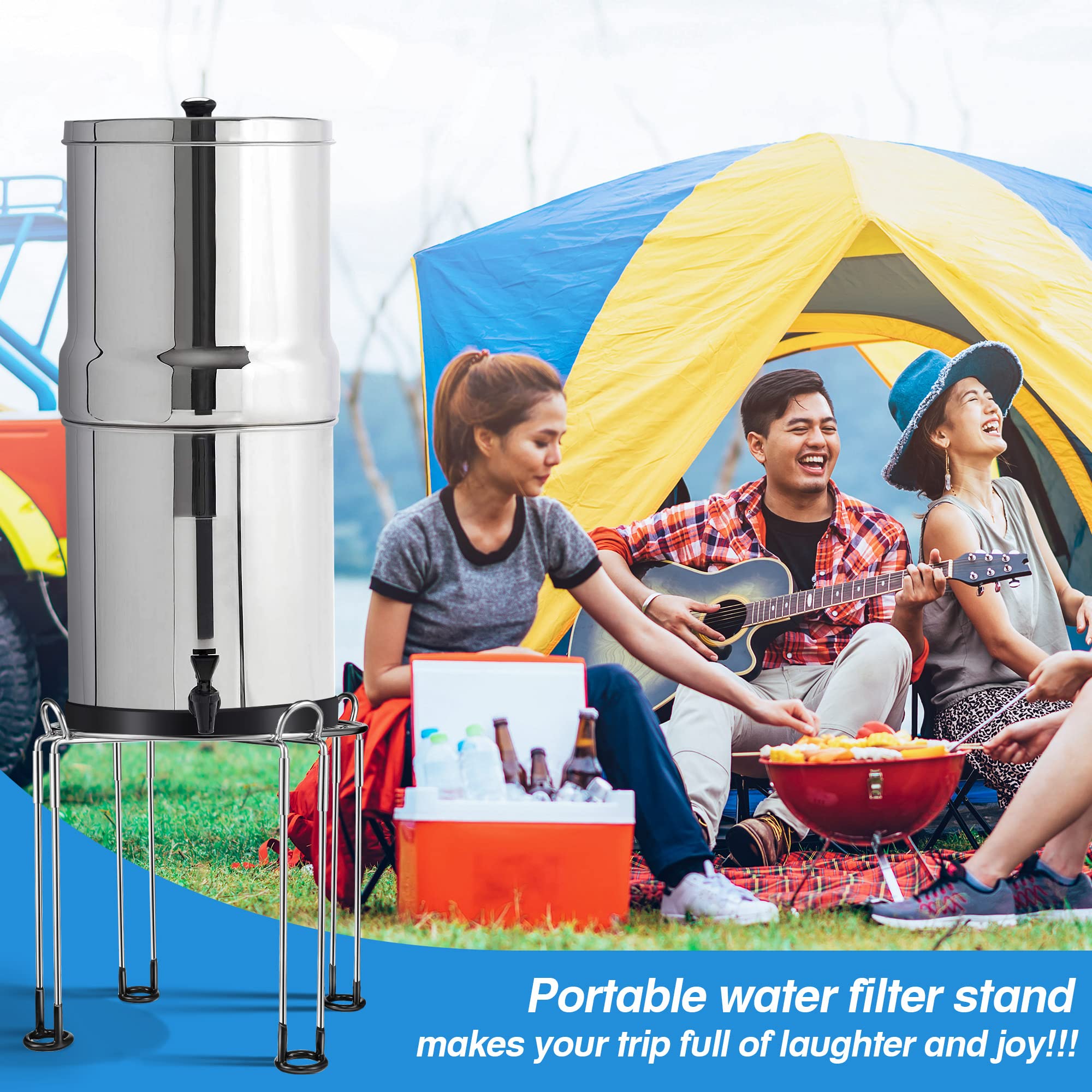 Dreyoo non-slip bottom protects surfaces while keeping the stand stable.