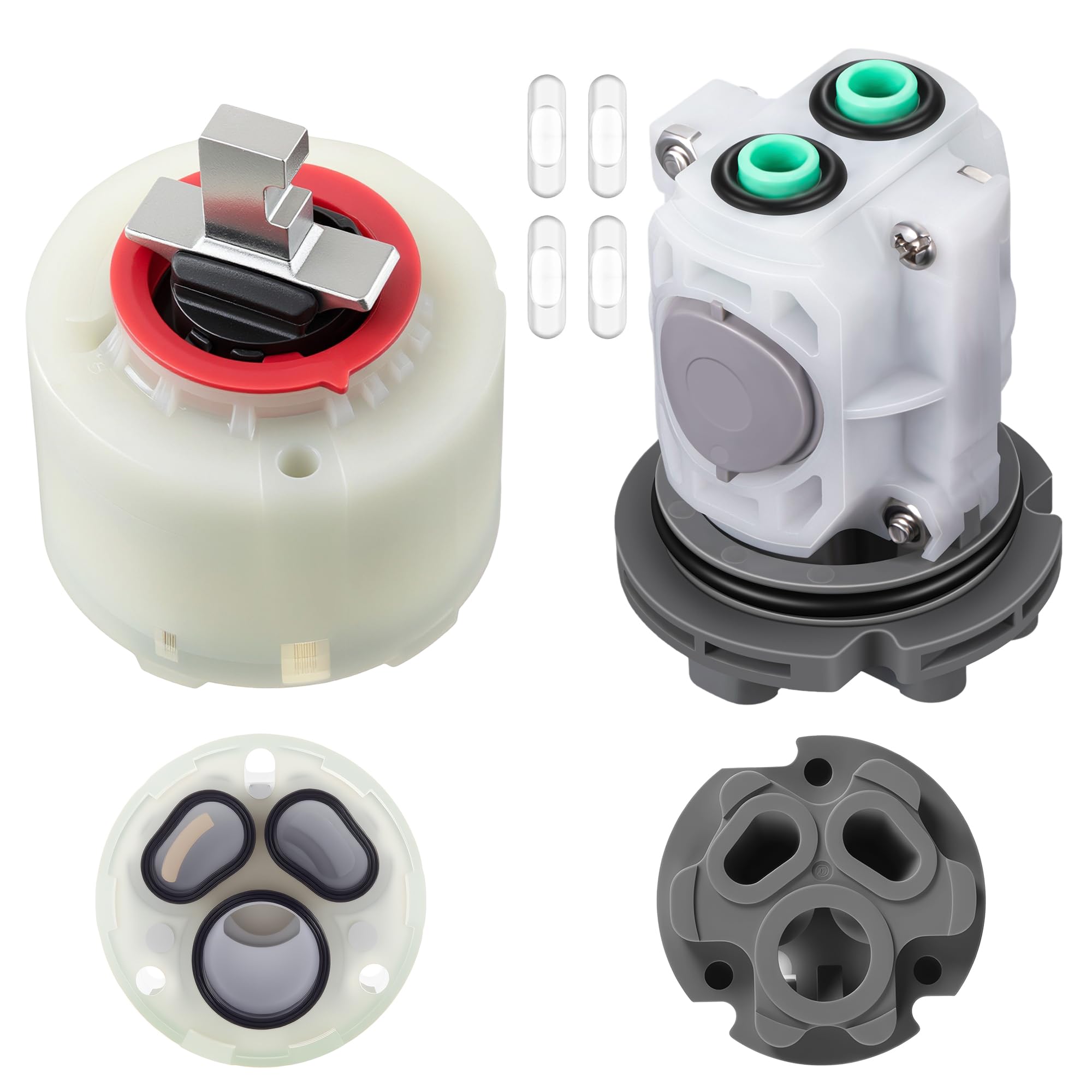 Dreyoo pressure-balancing unit assembly helps maintain consistent shower temperatures.