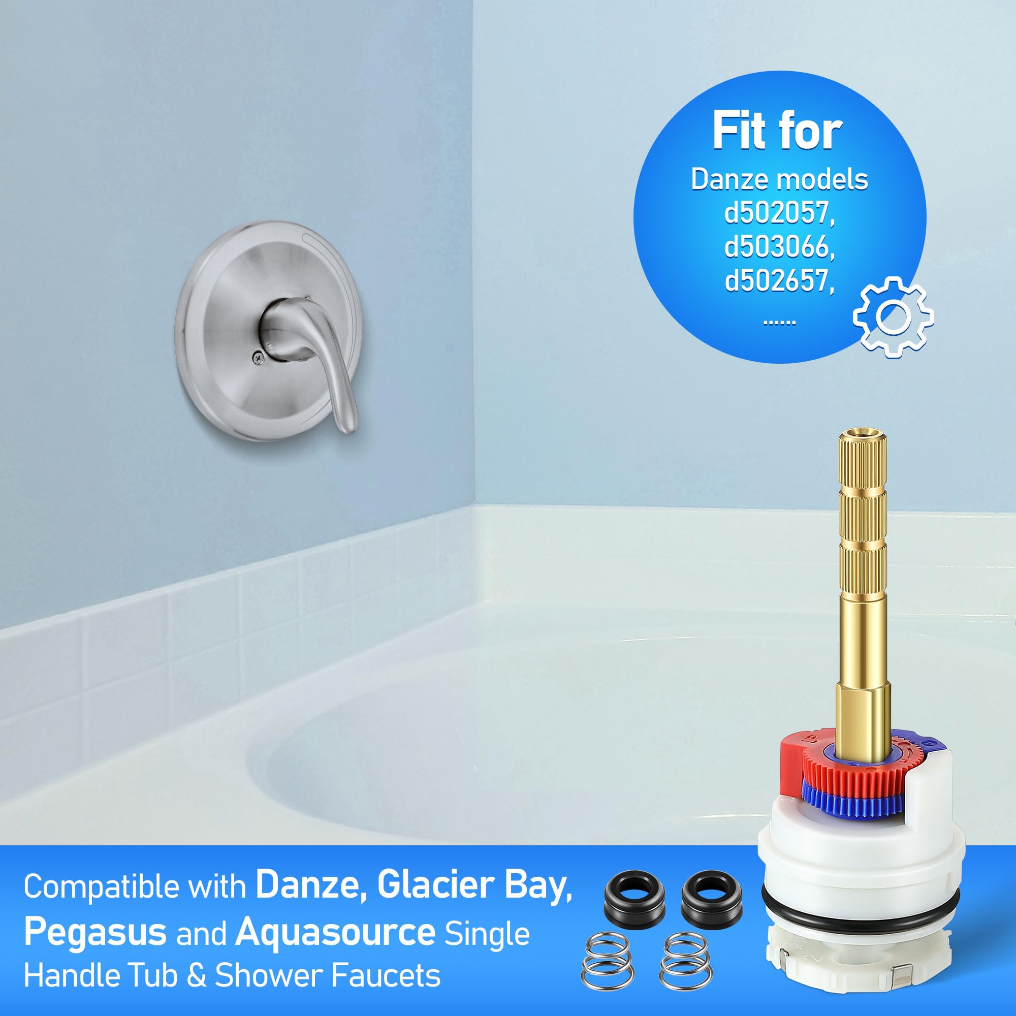 Dreyoo package includes temperature stop and hardware for easy installation