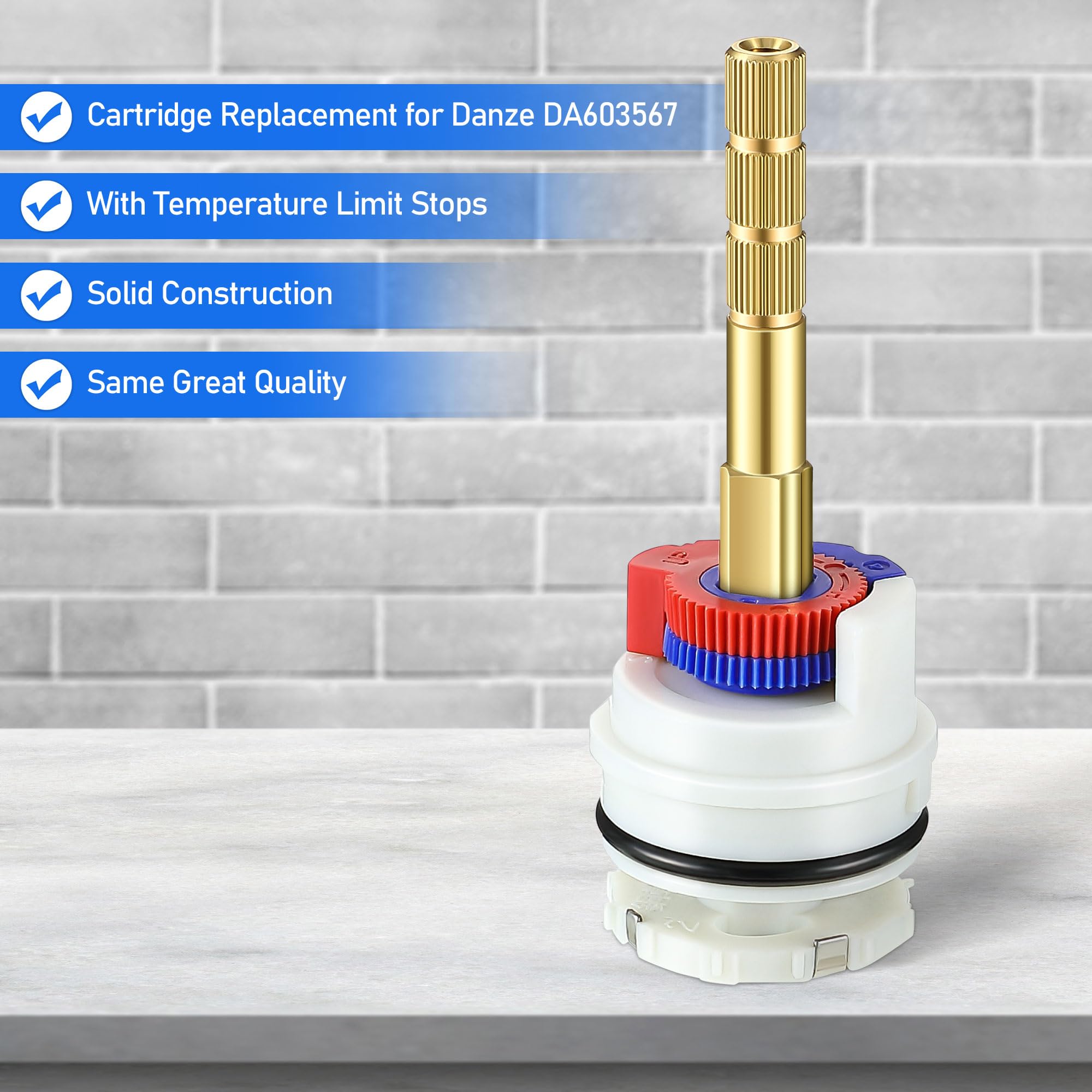 Dreyoo temperature limit stop enables safer, controlled shower temperature