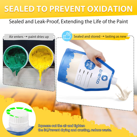 Dreyoo silicone funnel integrated for clean, mess-free filling.