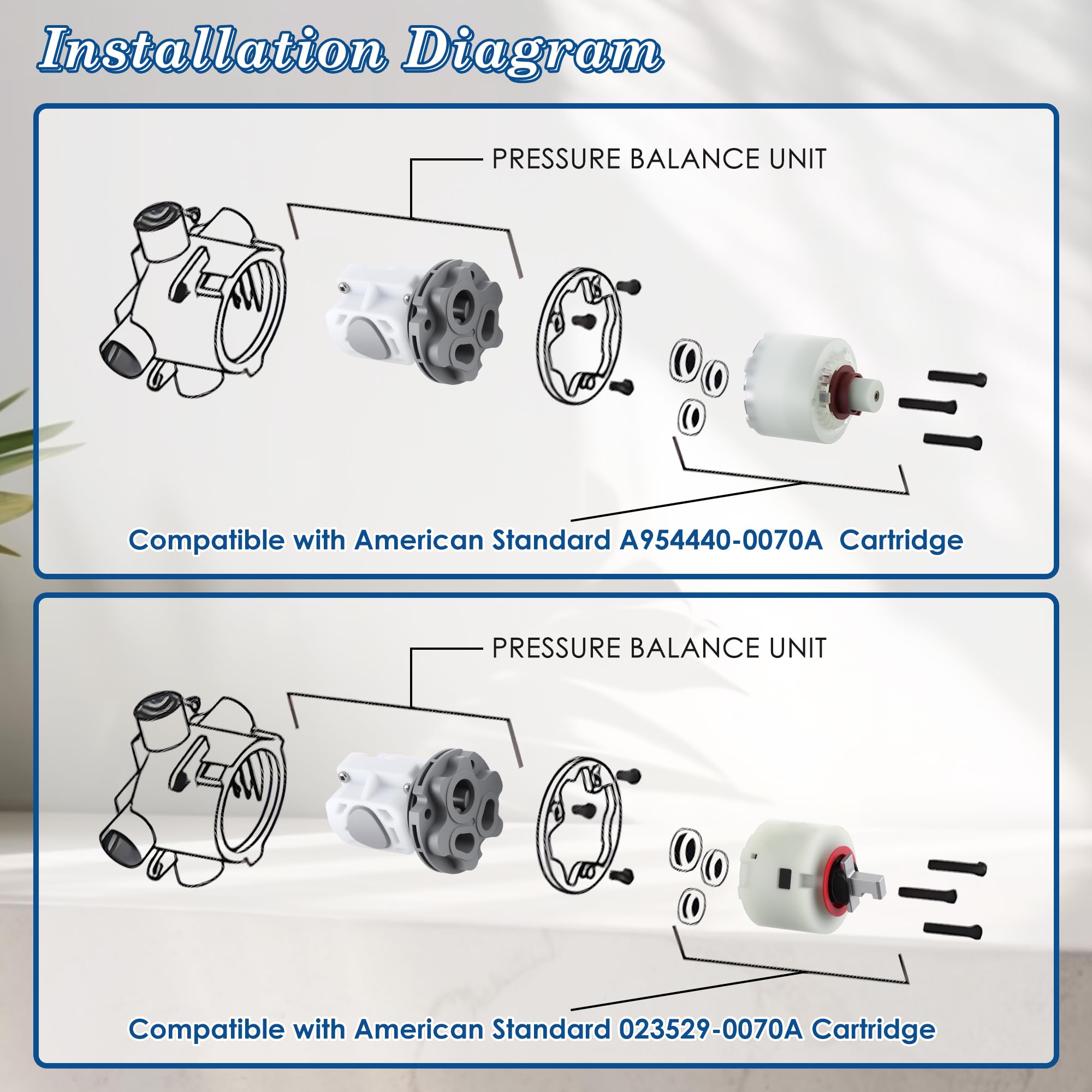 Dreyoo fits single-control valves for baths and showers with ease.