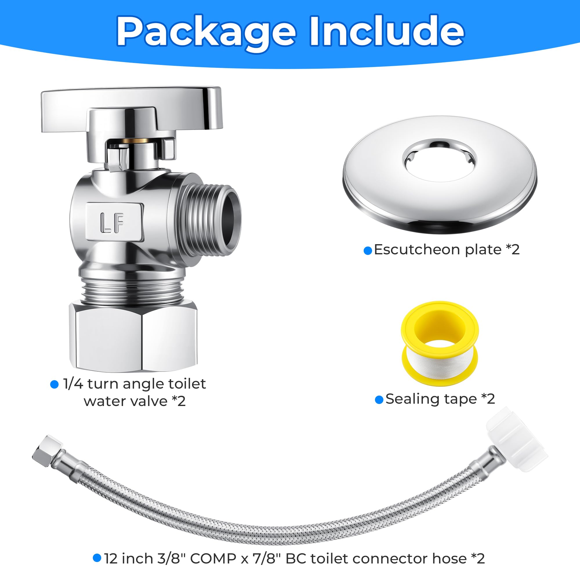 Dreyoo stainless-steel braided hose resists rust and supports steady flow.