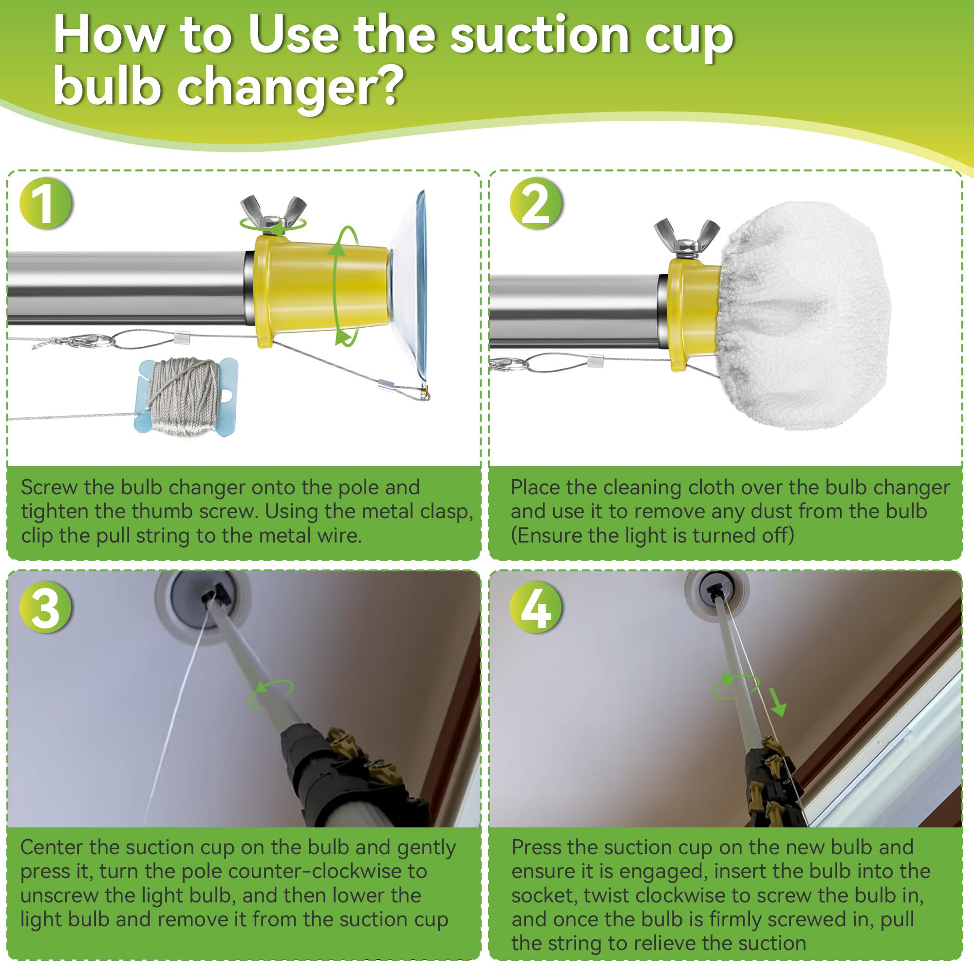 Dreyoo built-in steel pin minimizes suction cup rotation.