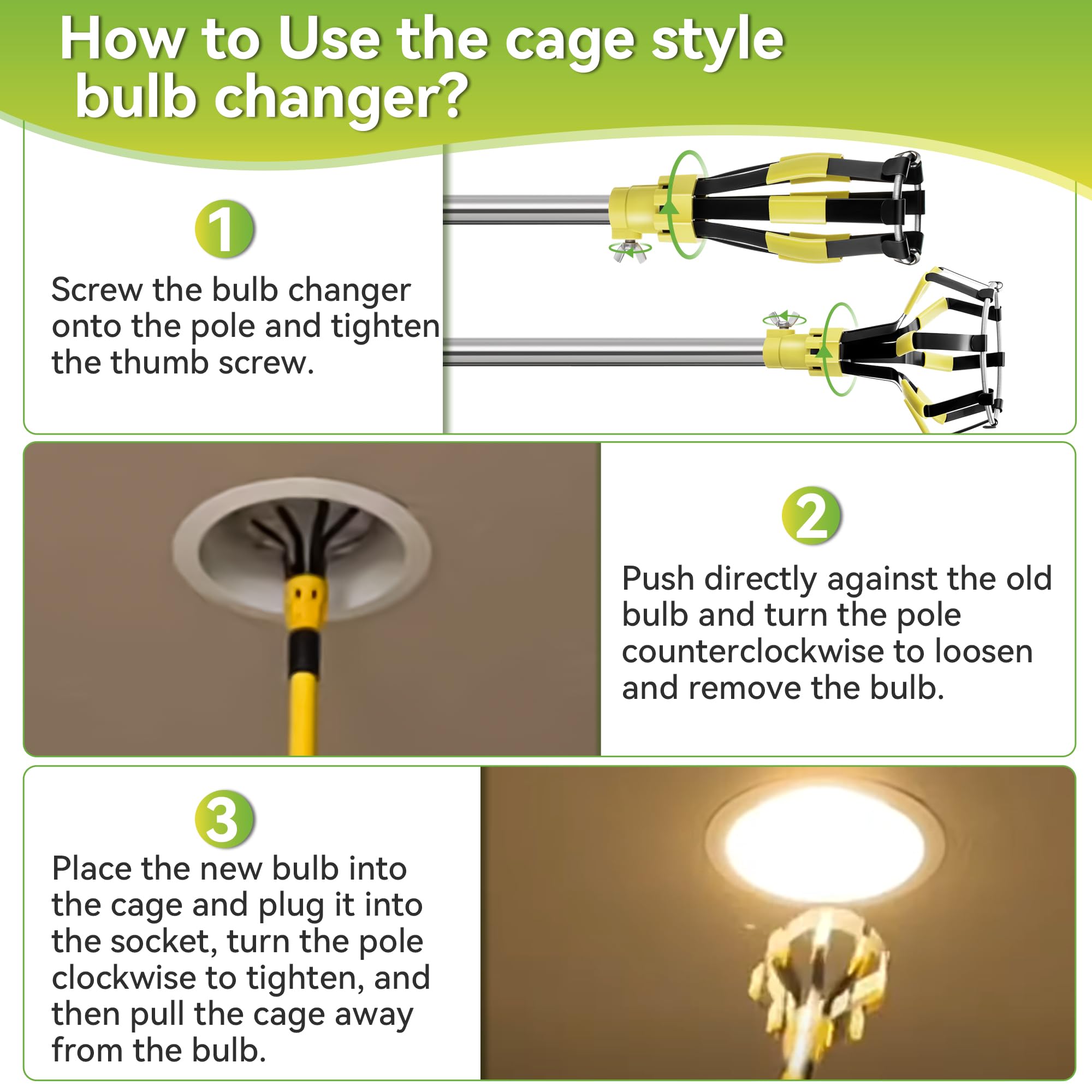 Dreyoo suction release string helps you remove the cup after fitting a bulb.