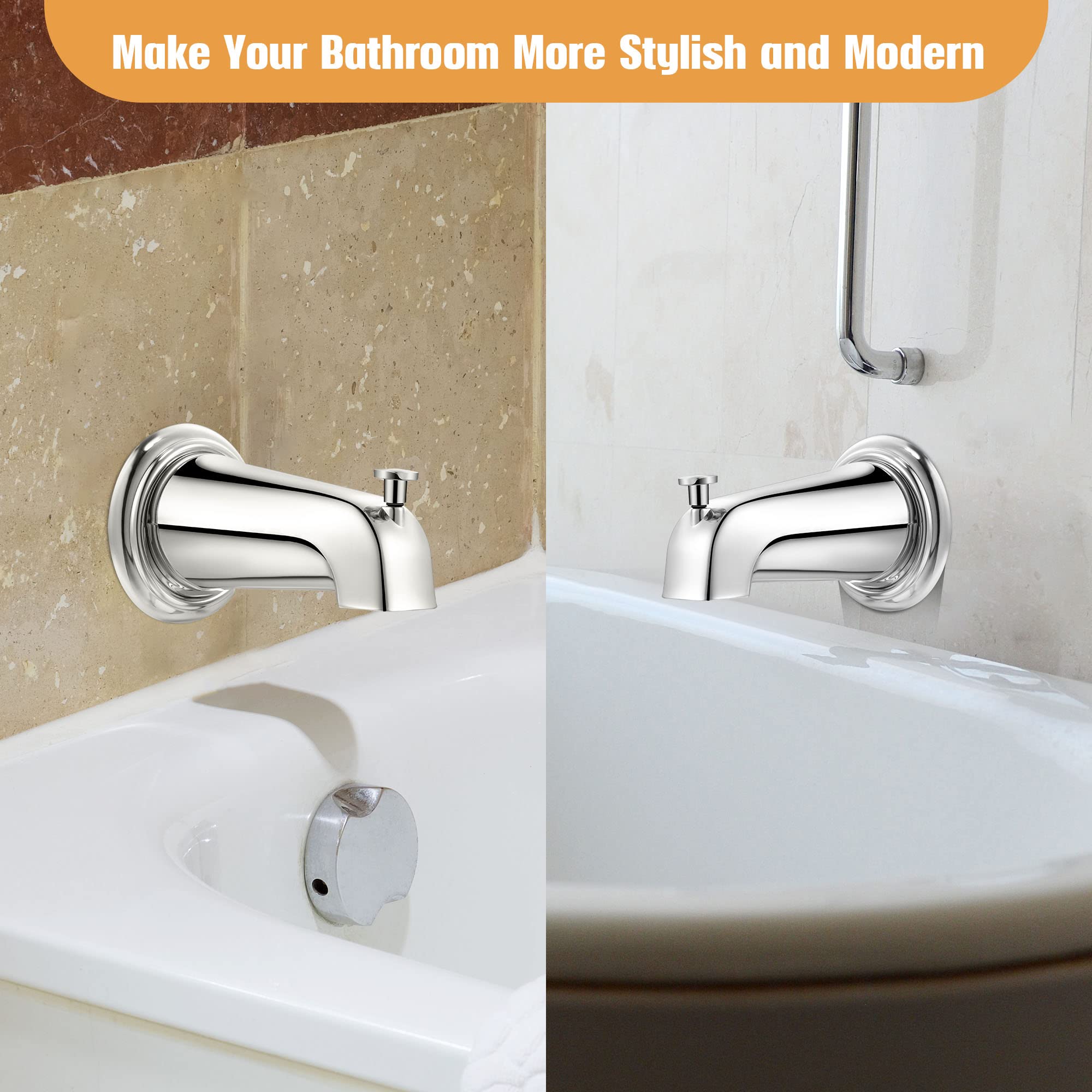 Dreyoo tub spout compatibility guide helps pick the right adapters