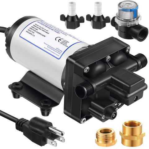 Dreyoo 110V pump delivers steady 5.5 GPM at 70 PSI for reliable water pressure