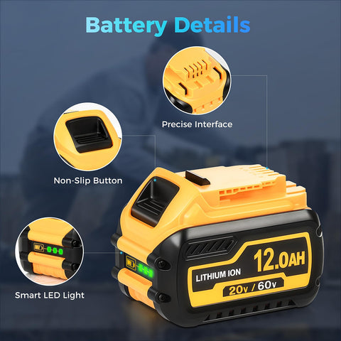 DrFlito battery with LED indicator displaying remaining power.