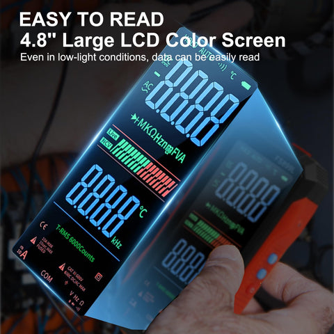 Drhomeam FS899L 6000-count LCD provides precise measurements across ranges