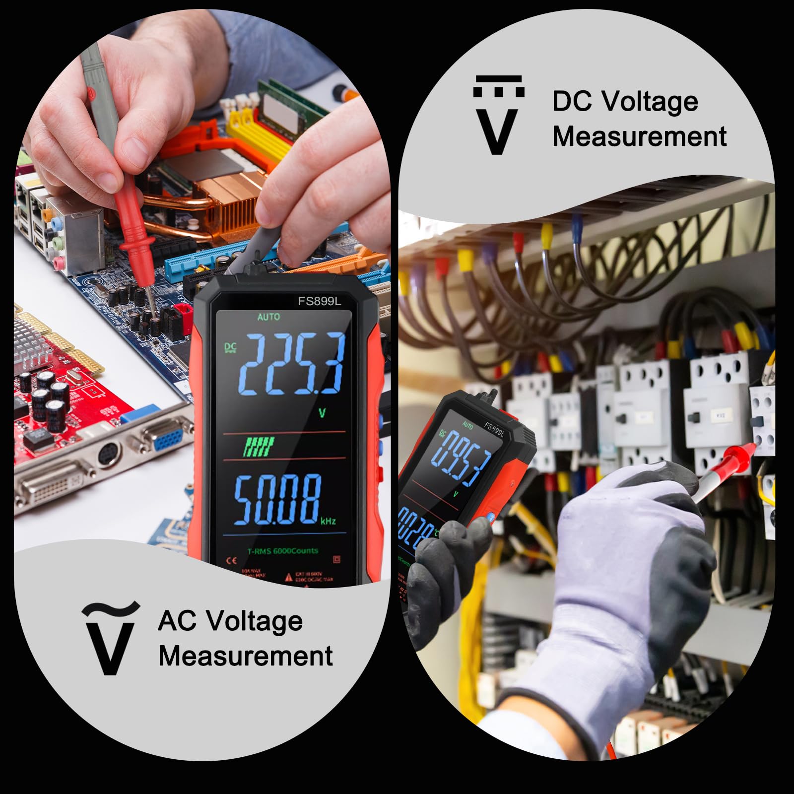 Drhomeam FS899L diode and continuity tests simplify wiring diagnostics