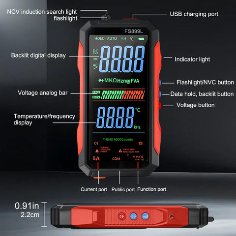 Drhomeam FS899L USB-C rechargeable design supports long on-site sessions