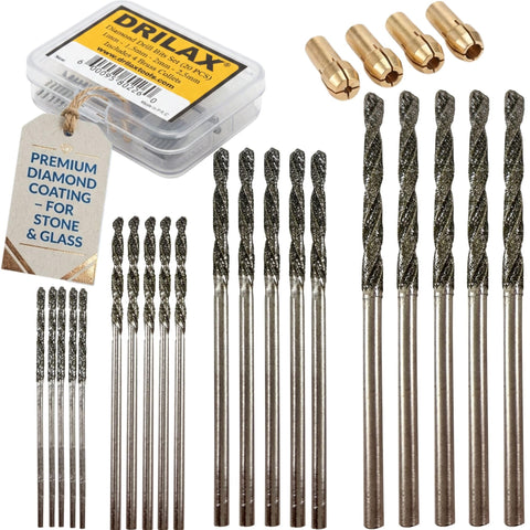 Drilax diamond drill bit 1mm for precise glass drilling