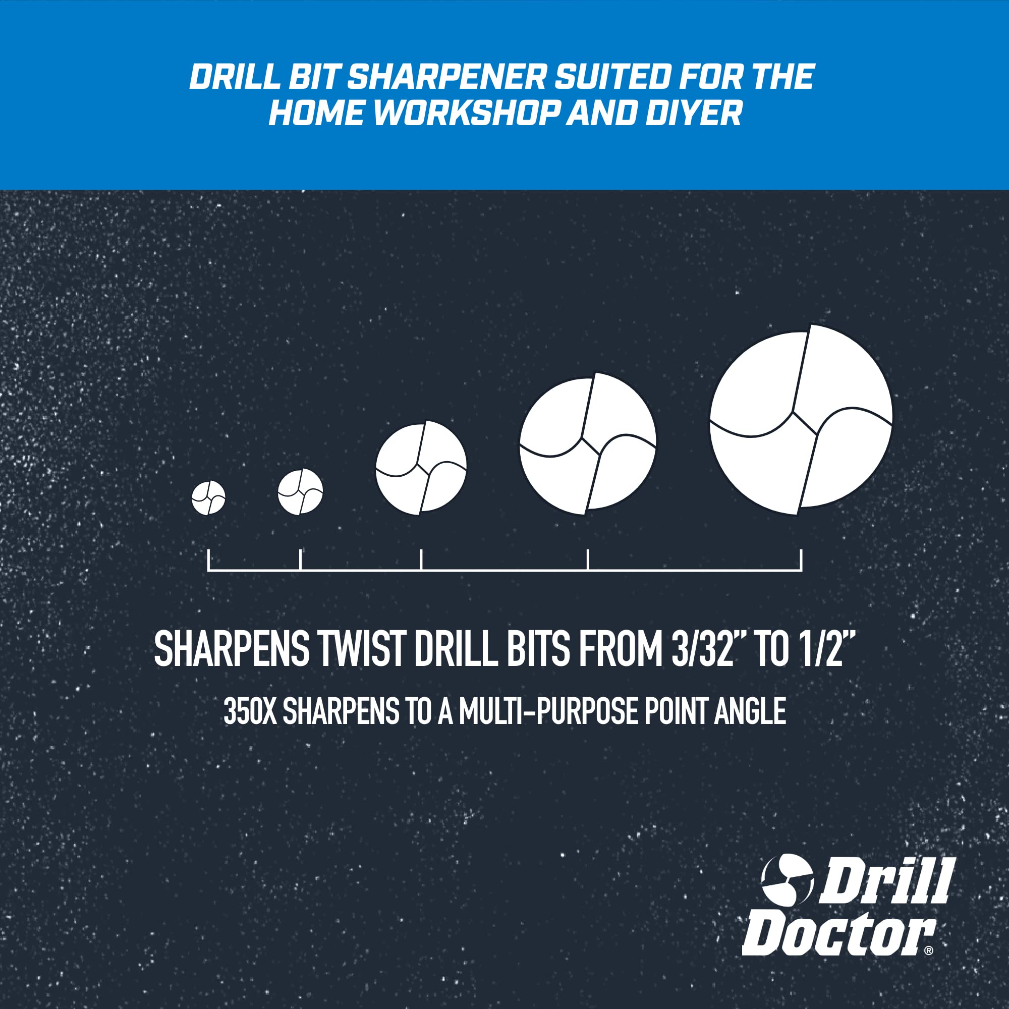 DD350X secure V-block jaws hold bits for steady sharpening and repeatable angles.