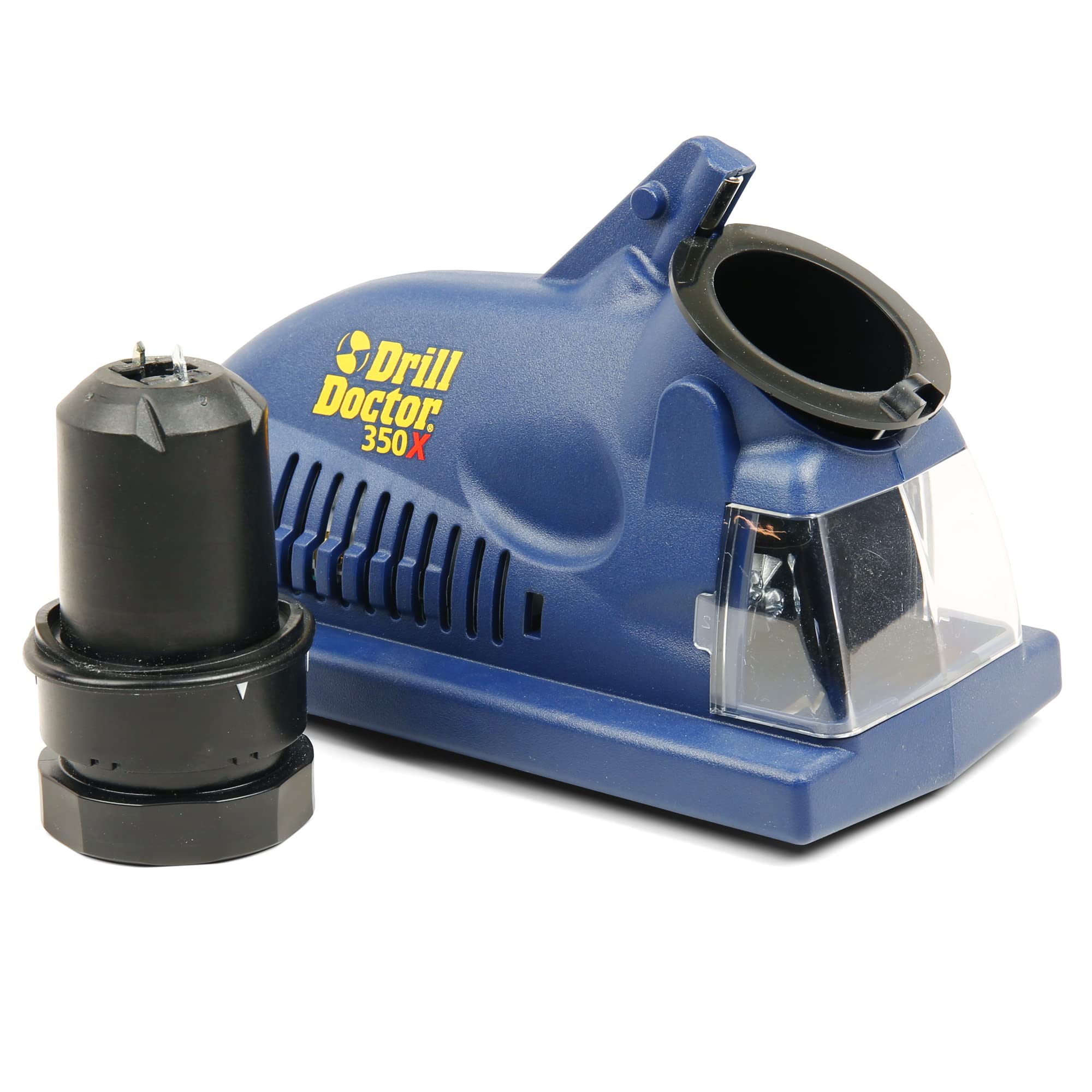 DD350X sharpens wood and light metal bits effectively for common projects.