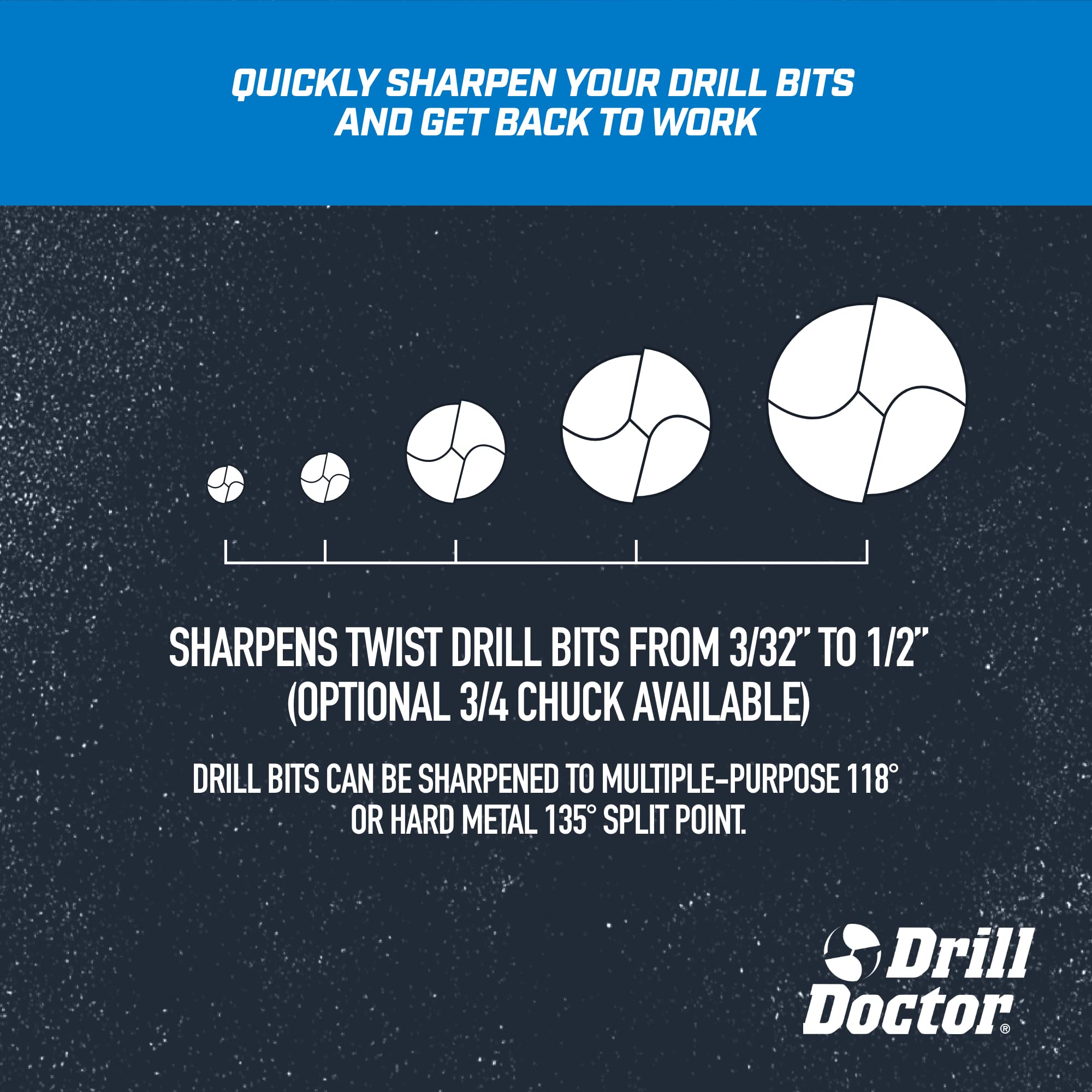 Drill Doctor DD500X electric portable design makes sharpening on the go quick and clean
