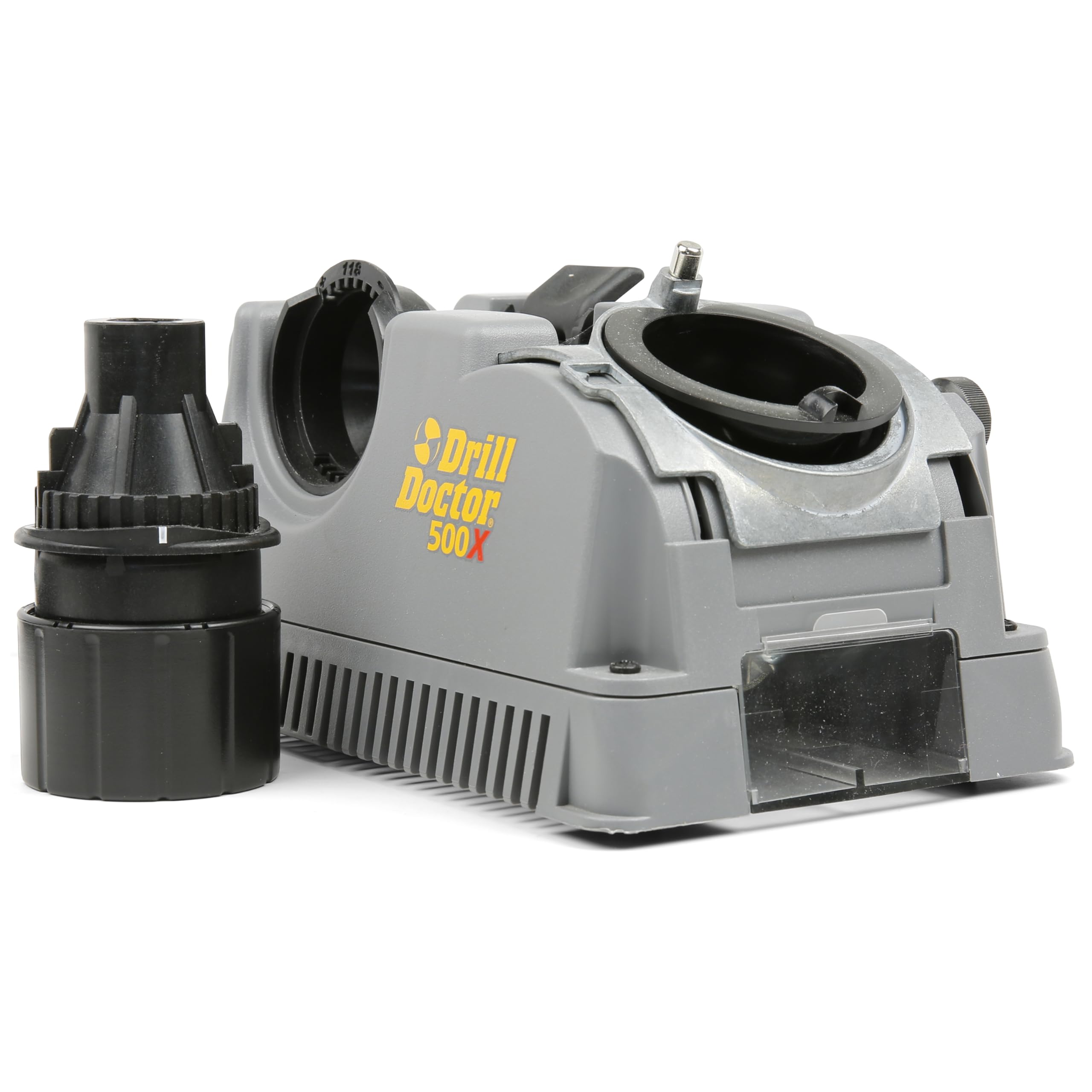 Drill Doctor DD500X sharpens twist bits from 3/32 to 1/2 inch with precision