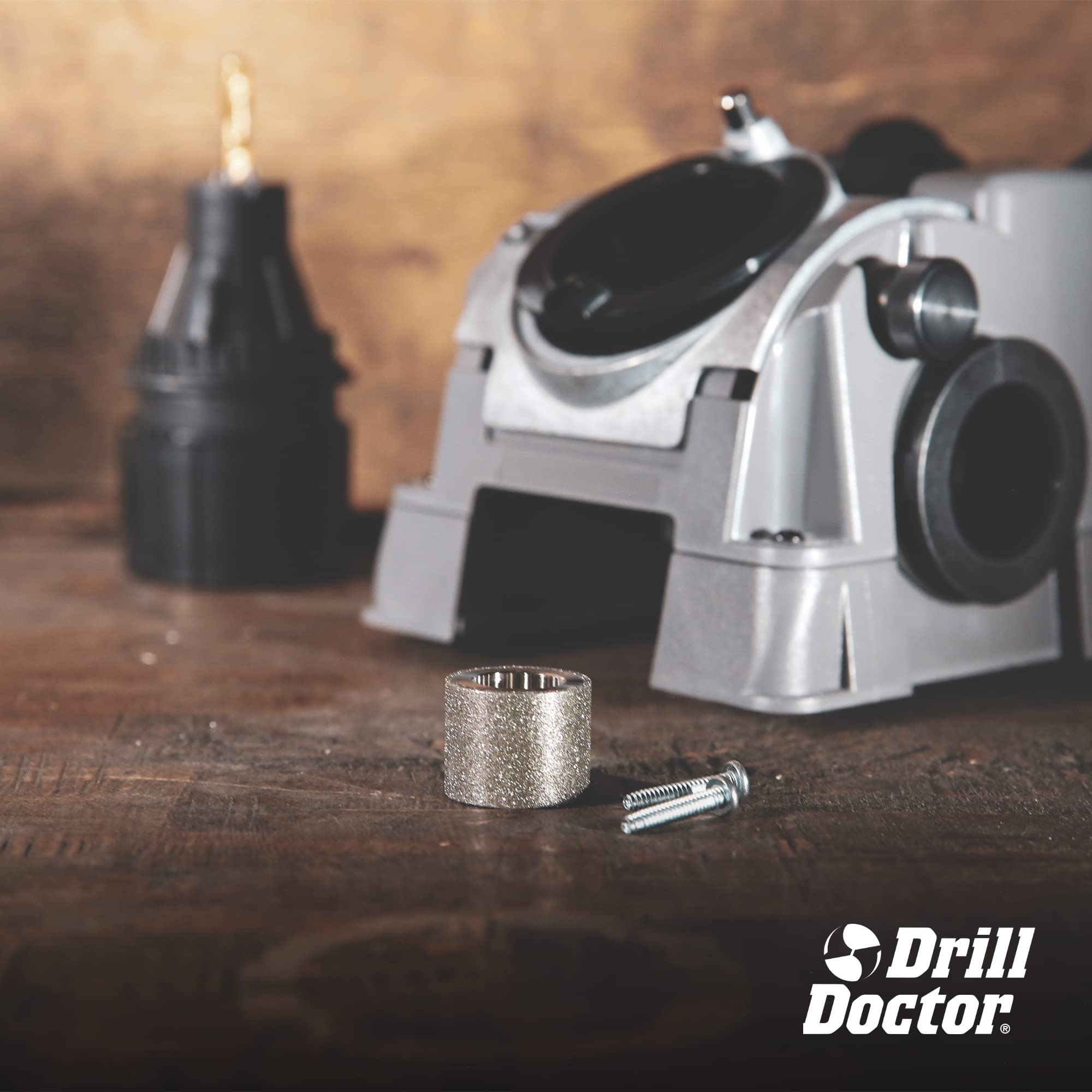 Drill Doctor DD750X repairing a damaged bit to extend usability