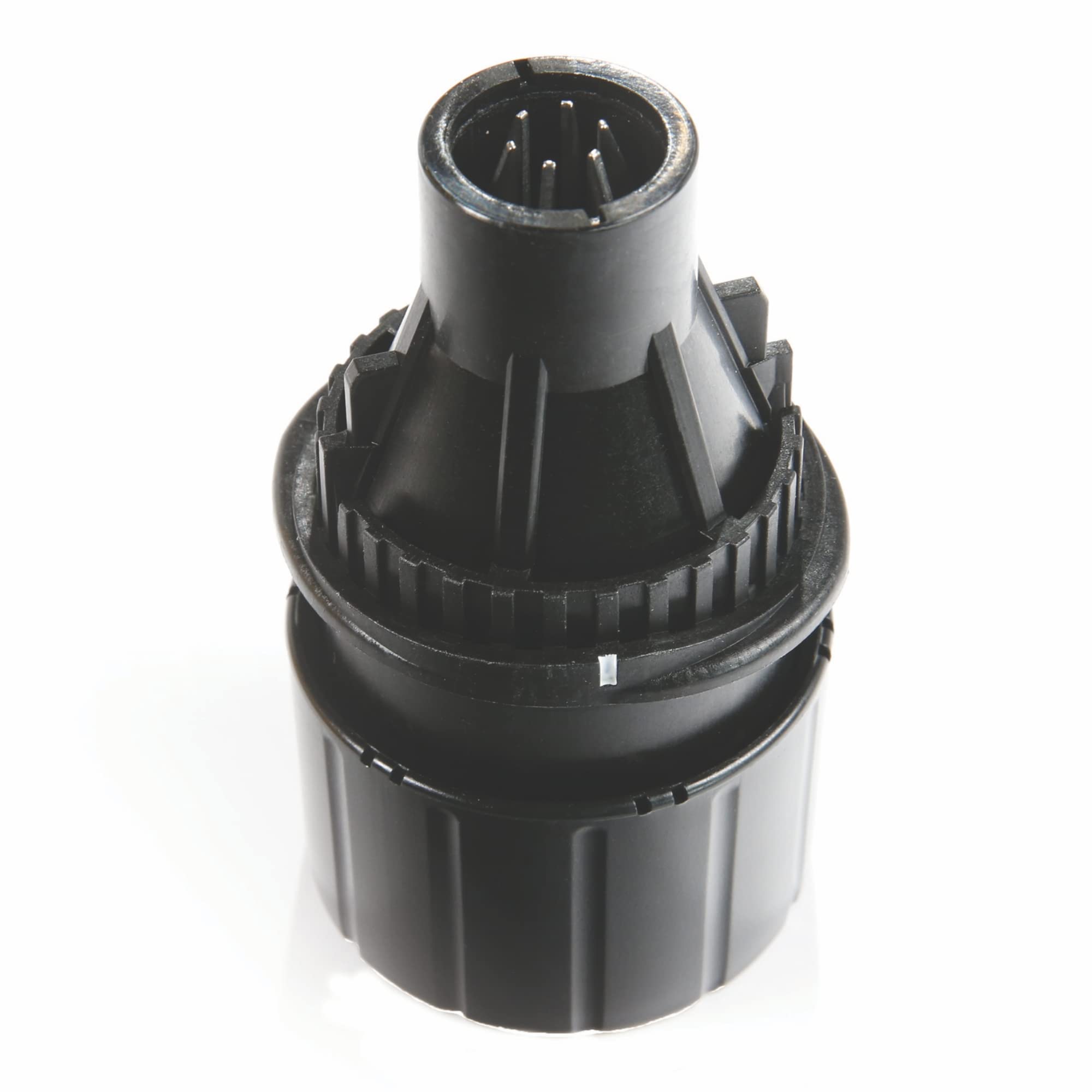 Drill Doctor large bit chuck securely holds 3/32 to 3/4 inch bits for precise sharpening.