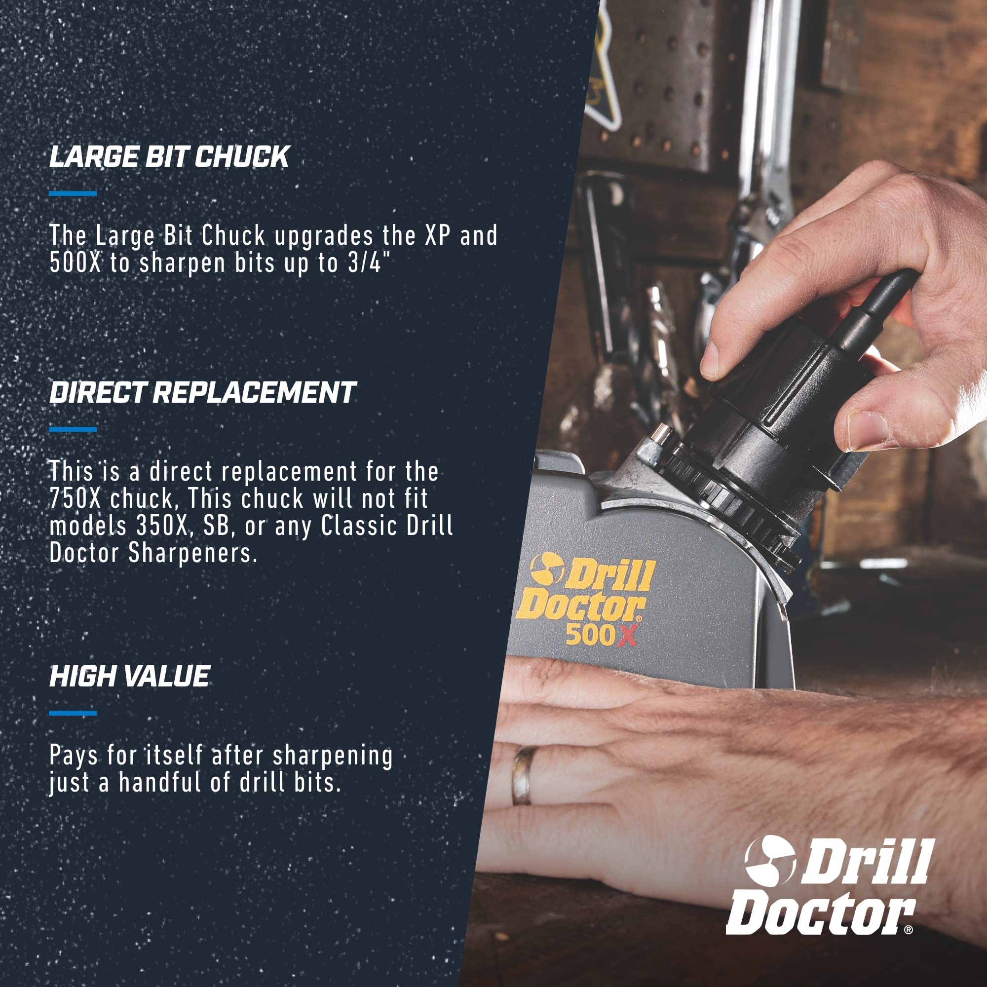 Compatible with 500X models to expand sharpening options.
