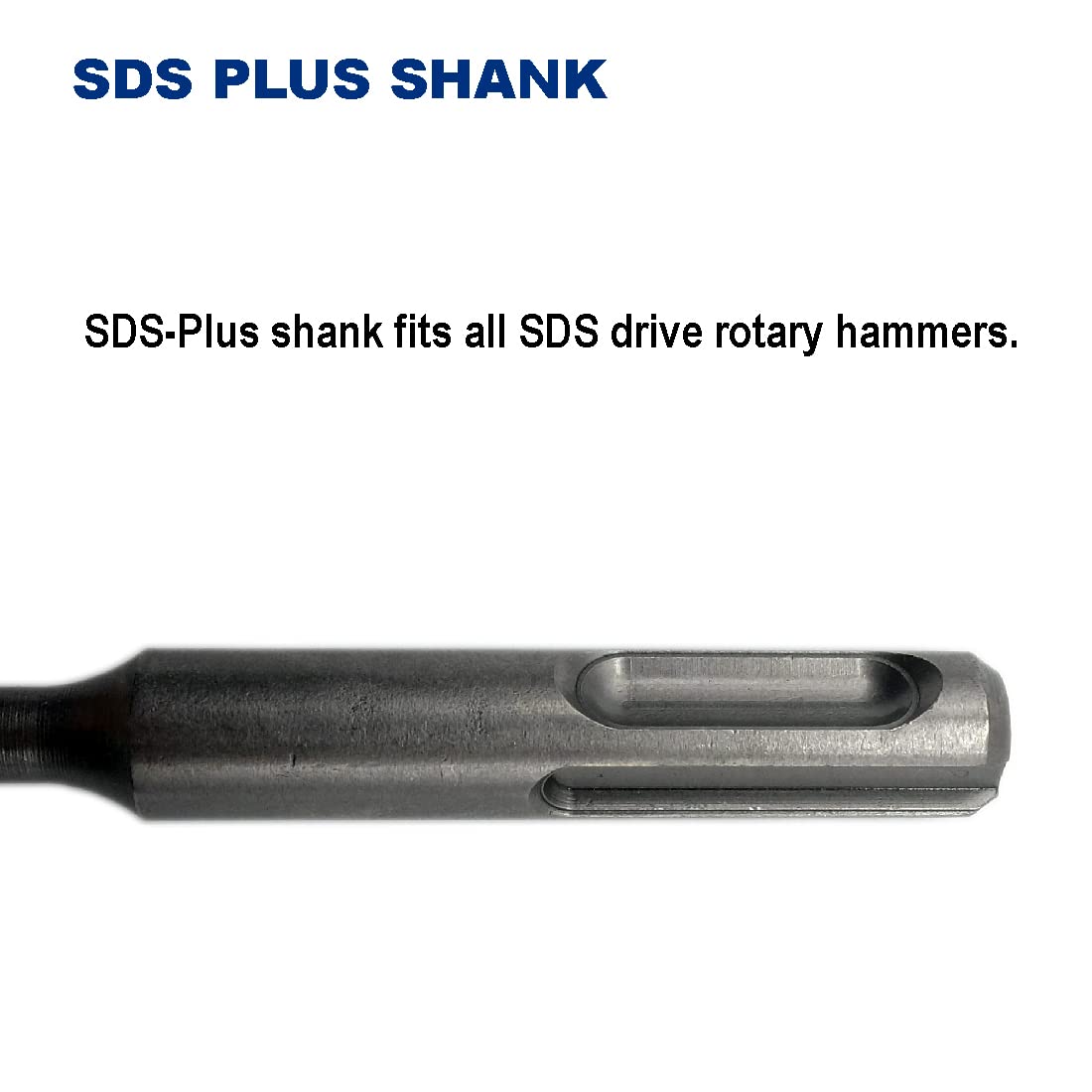 Drill Hulk carbide tip head offers durable performance for tough concretes.