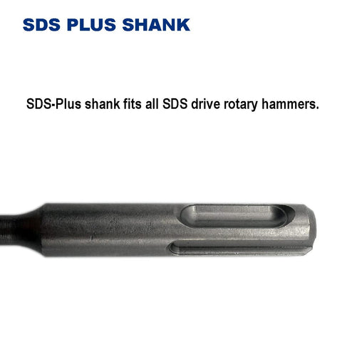 Drill Hulk carbide tip head offers durable performance for tough concretes.