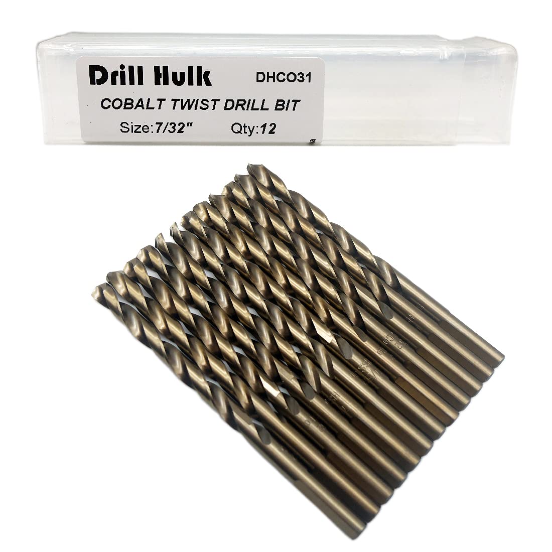 Drill Hulk cobalt drill bits case for organized storage and quick access