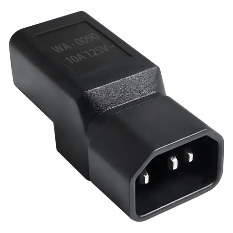 DRIVESTOR C14 to NEMA 5-15R adapter, pack of 10, ready for deployment.