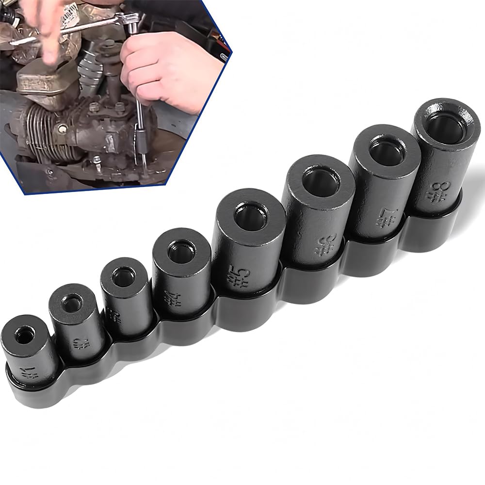 DRIVESTOR 8-piece set includes a sturdy vinyl holder for quick access.