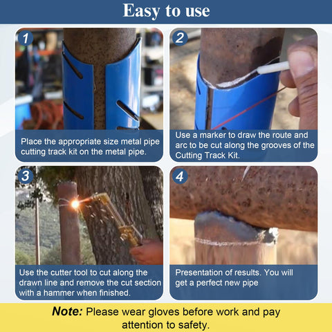 Drkerr 2-3-8 inch pipe guide ensures accurate cuts