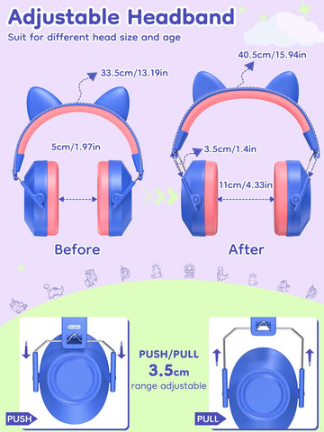 Dr.meter adjustable headband on kids with included stickers.