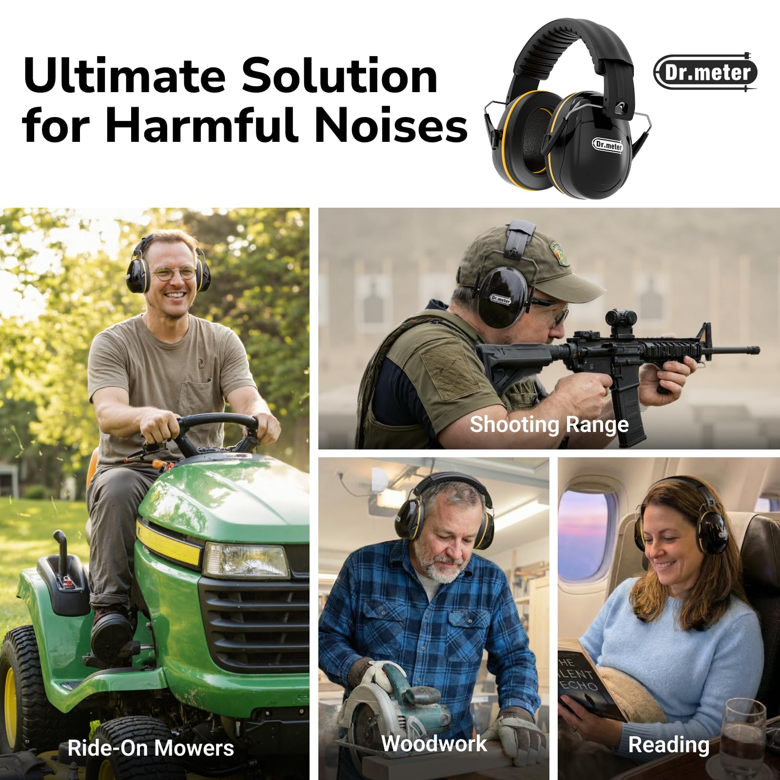 Dr.meter ANSI CE certified ear protection for safe range use.