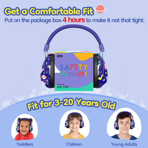 Dr.meter ANSI and CE certified safety earmuffs ensure reliable protection