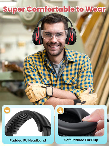 Dr.meter Ear Muffs foldable design for easy packing