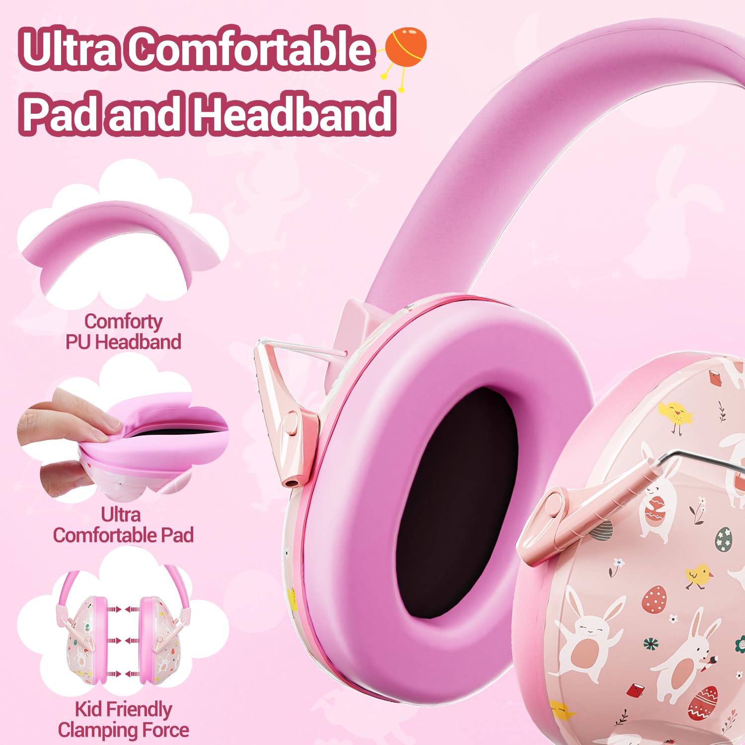 Dr.meter Ear Muffs memory-foam-padding reduces pressure for extended use.