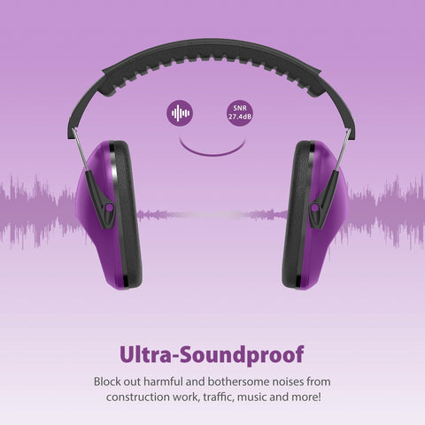 Dr.meter ear muffs provide strong noise reduction for loud events